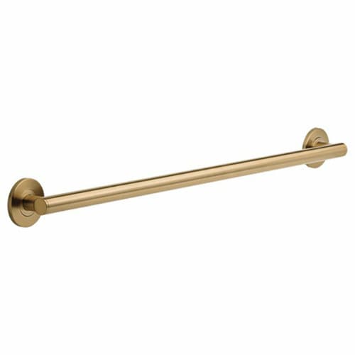 36" Contemporary Decorative Grab Bar, Champagne Bronze