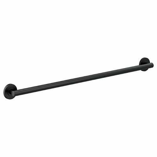 42" Contemporary Decorative Grab Bar, Matte Black