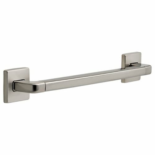 18" Angular Modern Decorative Grab Bar, Stainless Steel