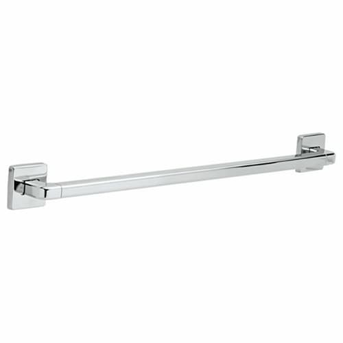 24" Angular Modern Decorative Grab Bar, Chrome