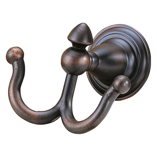 Dryden Double Robe Hook, Venetian Bronze