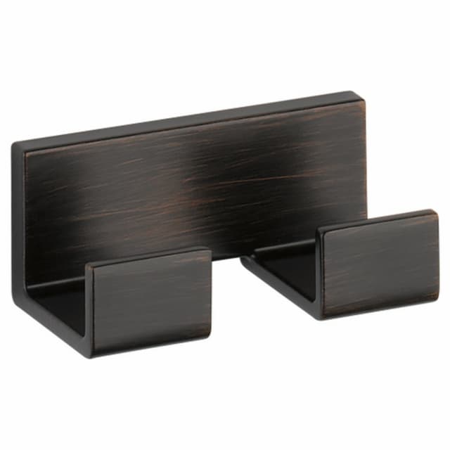 Vero Double Robe Hook, Champagne Bronze