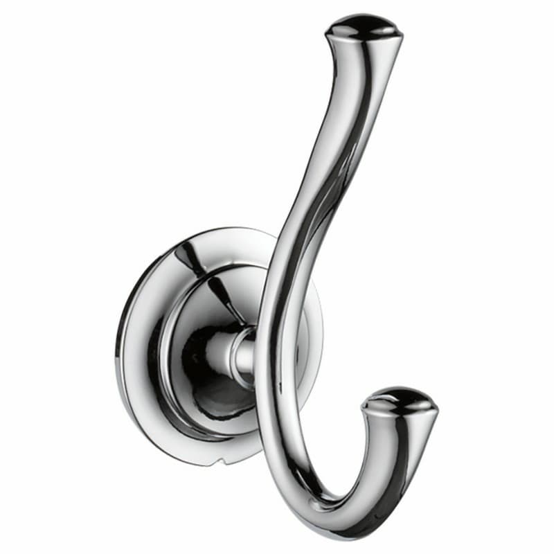 Linden Double Robe Hook, Chrome