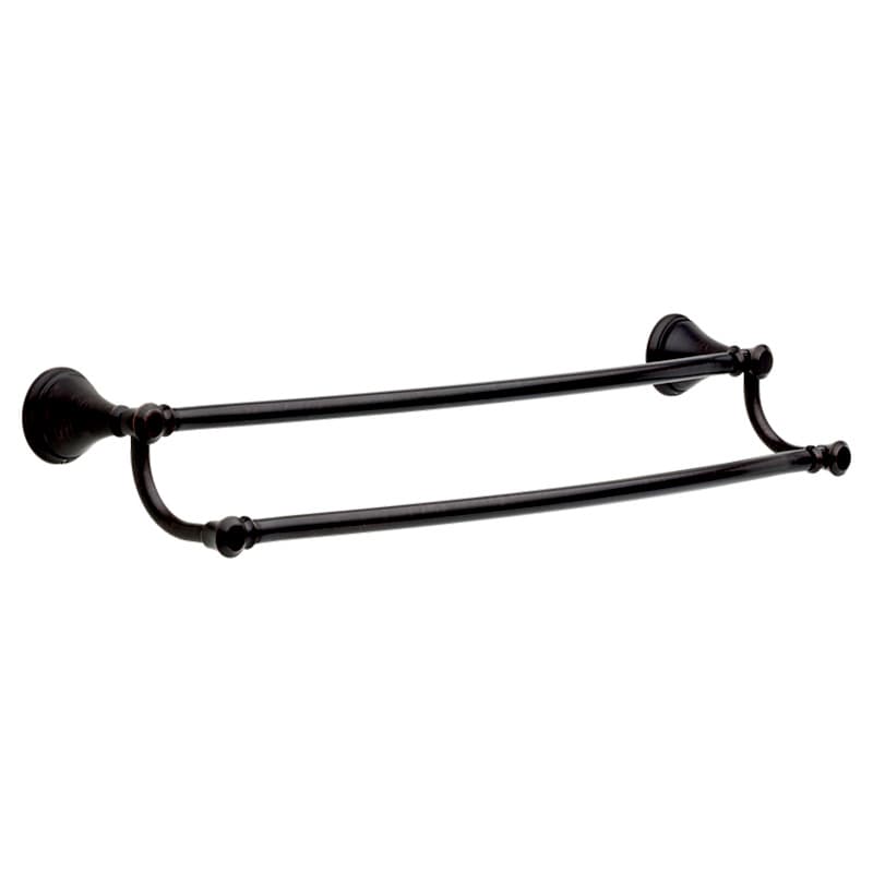 24" Cassidy Double Towel Bar, Venetian Bronze