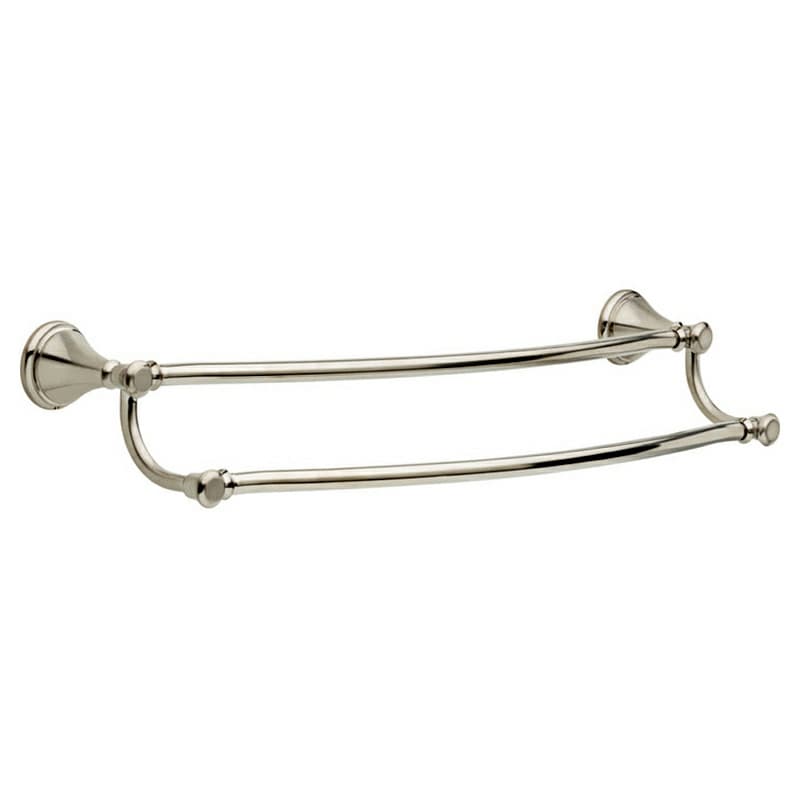 24" Cassidy Double Towel Bar, Brilliance Stainless Steel