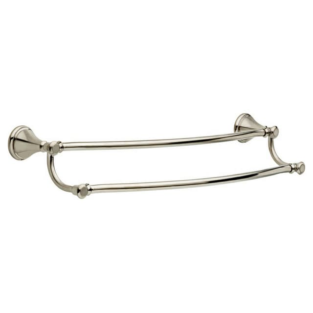 24" Cassidy Double Towel Bar, Brilliance Stainless Steel