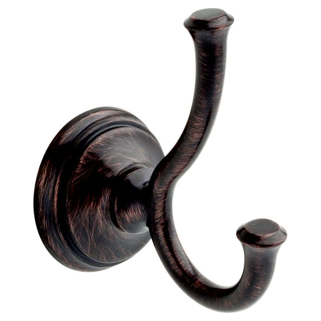 4-21/32" Cassidy Double Towel Hook, Venetian Bronze