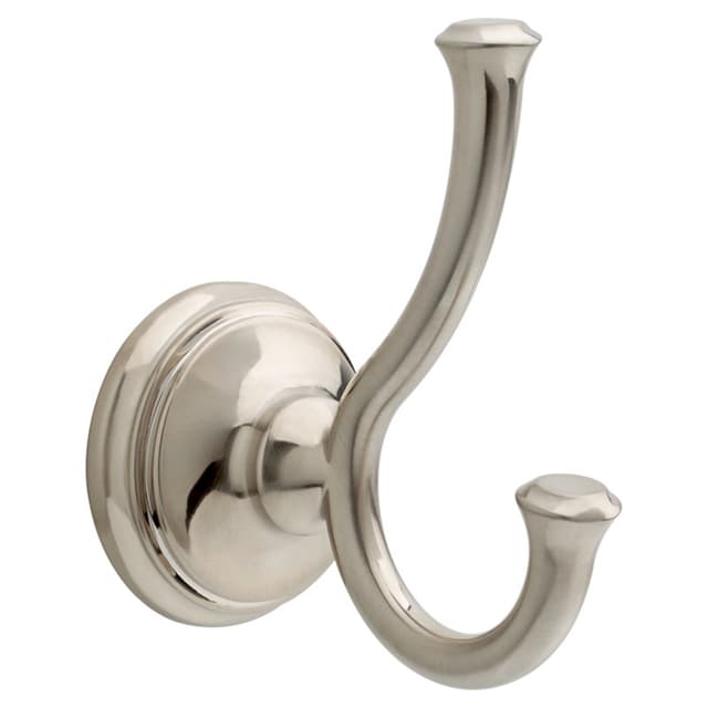 4-21/32" Cassidy Double Towel Hook, Brilliance Stainless Steel