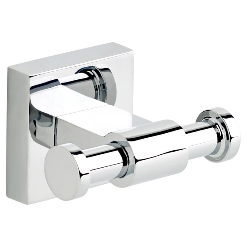 2-5/8" Maxted Double Towel Hook, Polished Chrome