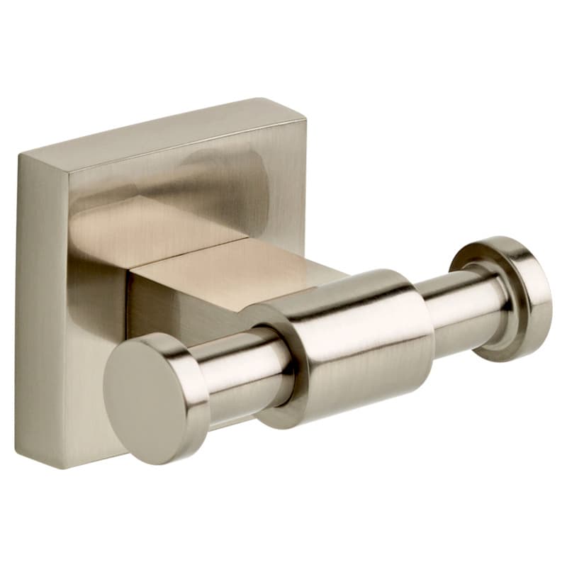 2-5/8" Maxted Double Towel Hook, Satin Nickel