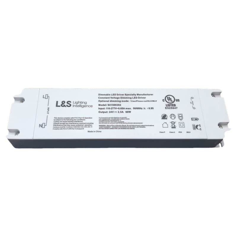 24V 60W Hardwire Dimmable Driver with 8-Port