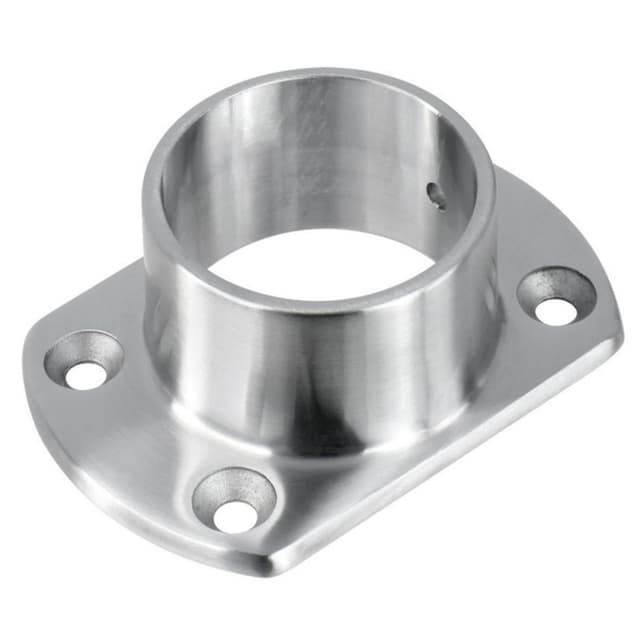1-1/2" Cut Wall Flange, Satin Stainless Steel