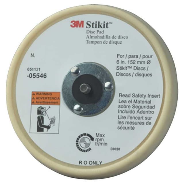 3m, Replacement Pads, No-Hole, 6" Round