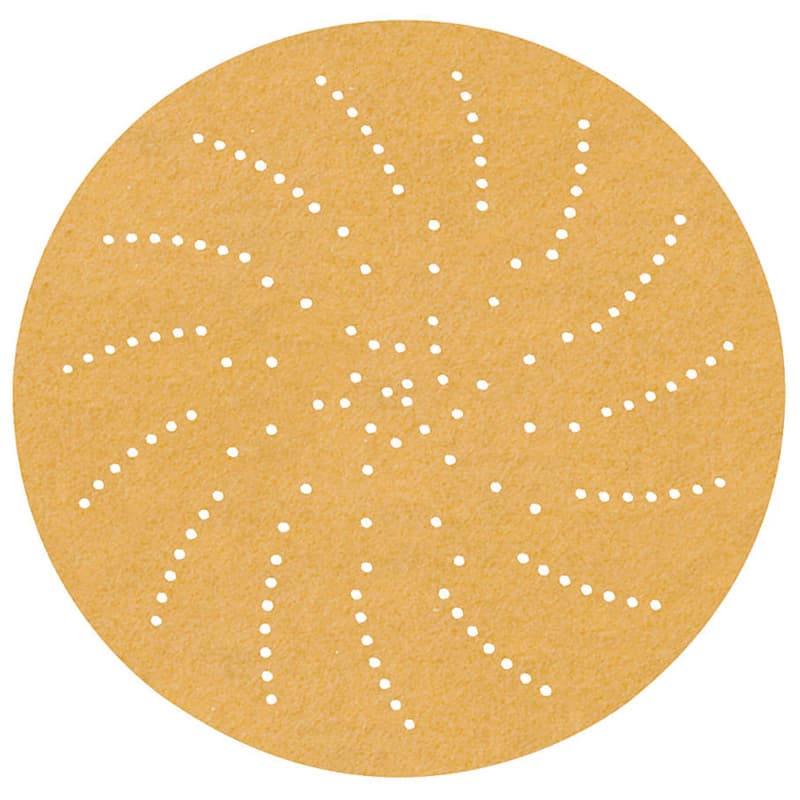 6" Hookit™ 220 Grit Multi Holes 236U Clean Sanding Disc, Aluminum Oxide on Paper (50/Box)