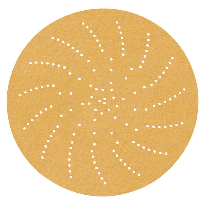 6" Hookit™ 320 Grit Multi Holes 236U Clean Sanding Disc, Aluminum Oxide on Paper (50/Box)