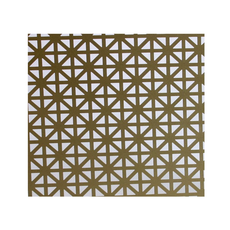3' x 2' Union Jack Pattern Aluminum Sheet, Gold