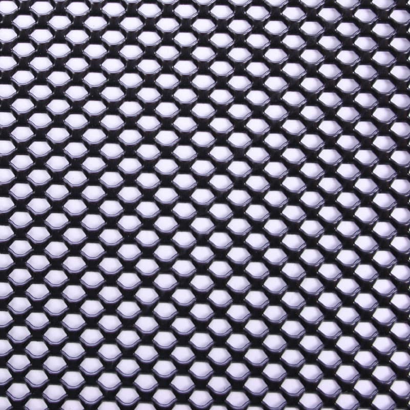 4' x 3' EM-2 Veil Pattern Aluminum Expanded Panel, Black