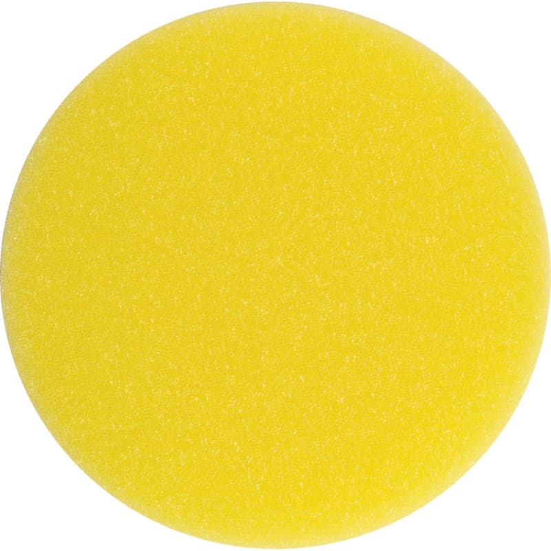 3" Hook/Loop Foam Polishing Pad, Yellow