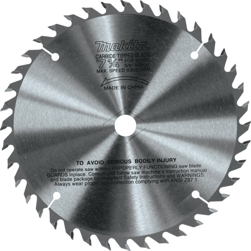 7-1/4" x 40 Teeth Cross-Cut Circular Saw Blade, 0.073" Kerf
