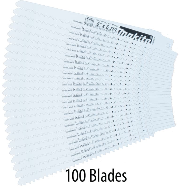 6" x 6TPI Wood Cutting Recipro Saw Blade (100/Pack)