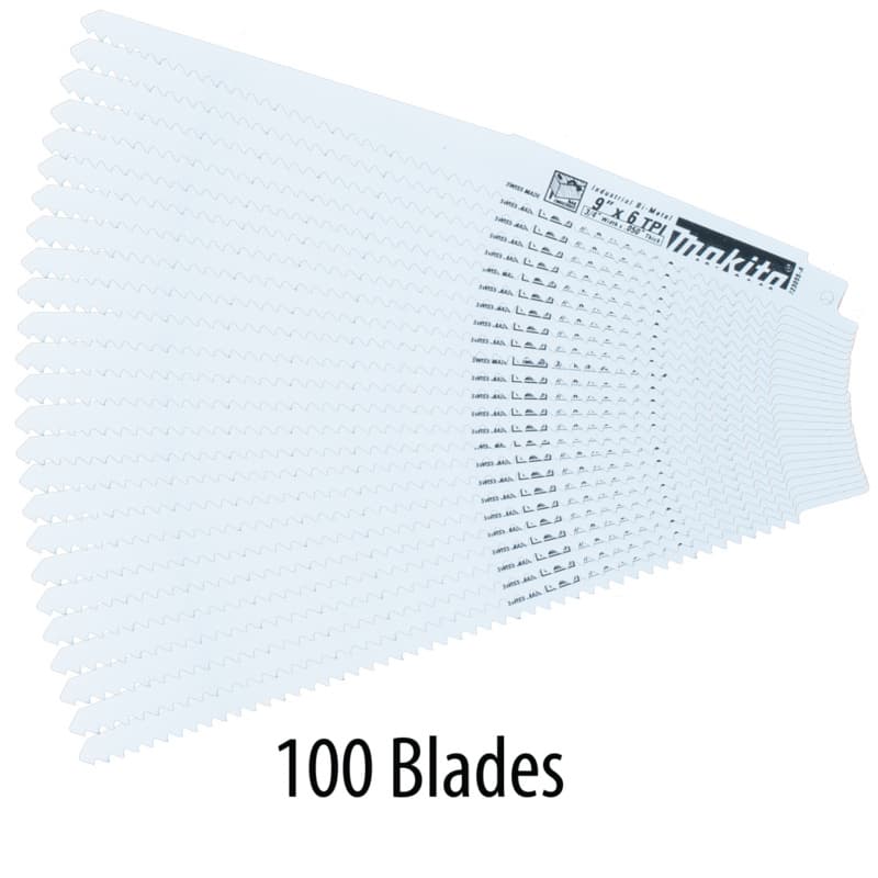 9" x 6TPI Wood Cutting Recipro Saw Blade (100/Pack)