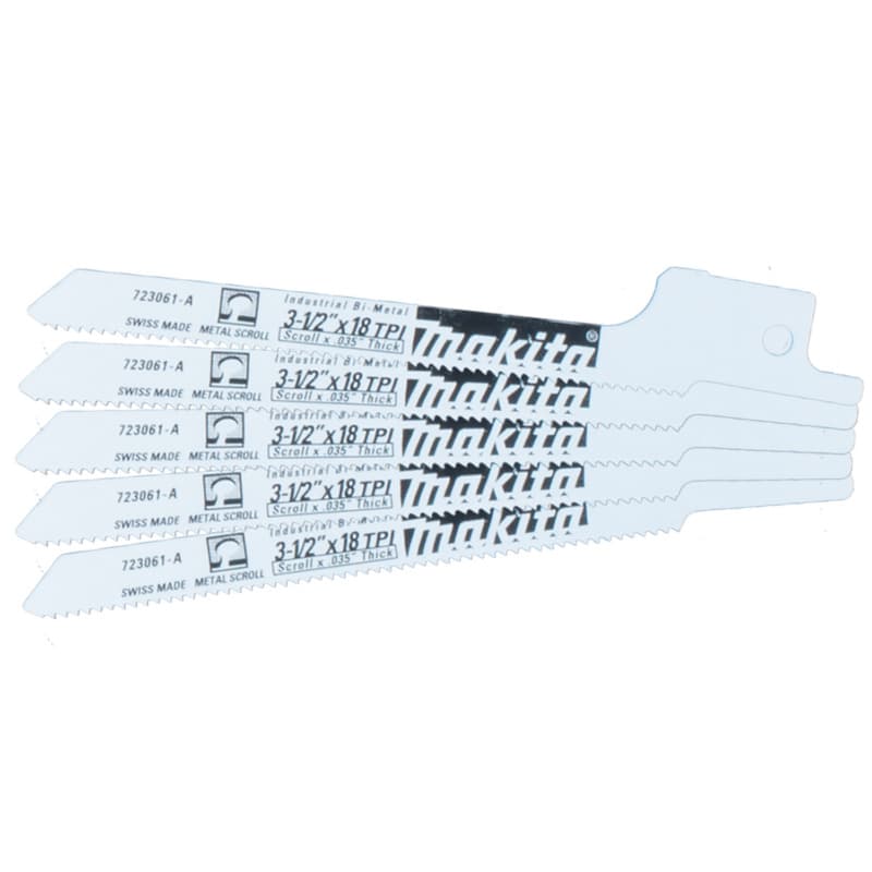 3-1/2" x 18TPI Metal Cutting Recipro Saw Blade (5/Pack)