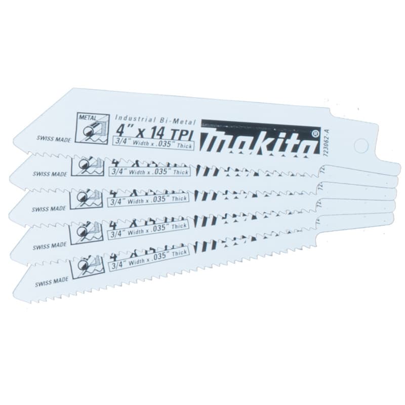 4" x 14TPI Metal Cutting Recipro Saw Blade (5/Pack)