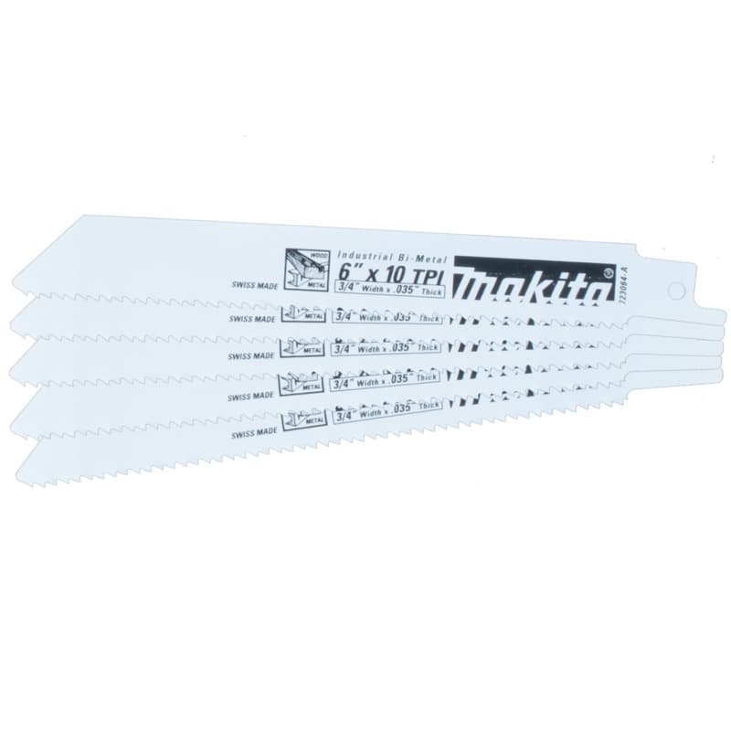 6" x 10TPI All-Purpose Recipro Saw Blade (5/Pack)