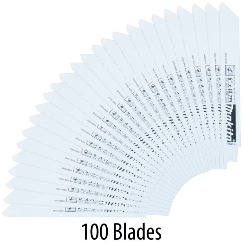 6" x 14TPI Metal Recipro Saw Blade (100/Pack)