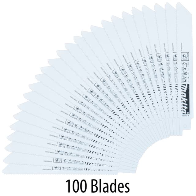 Metal Cutting Bimetal Reciprocating Saw Blade, 100-Pack, Makita