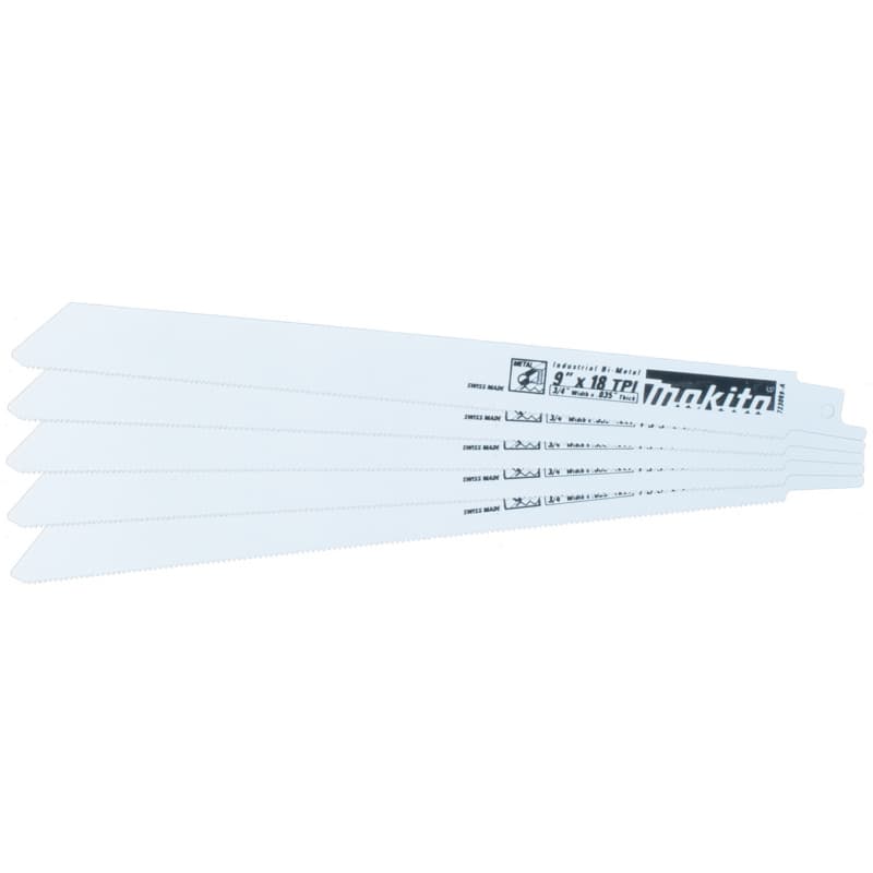 9" x 18TPI Metal Cutting Recipro Saw Blade (5/Pack)