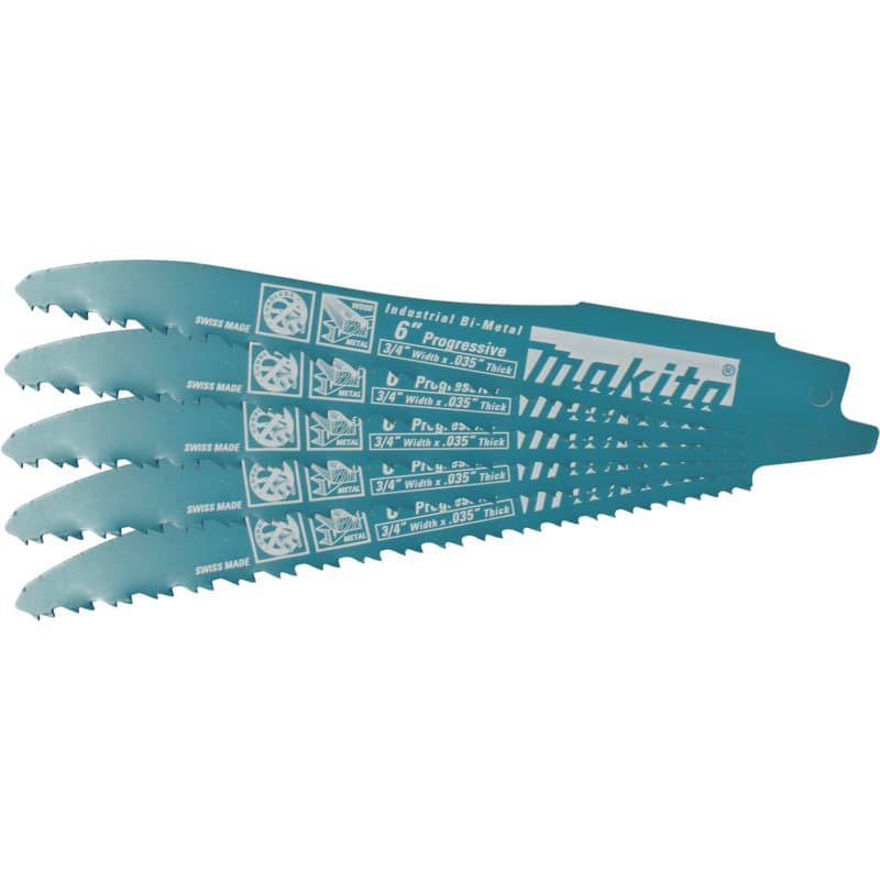 6" Progressive Multi-Purpose Recipro Saw Blade (5/Pack)