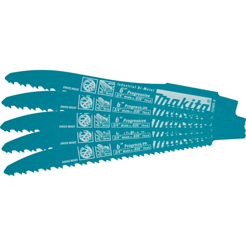 6" Progressive Recipro Saw Blade (5/Pack)