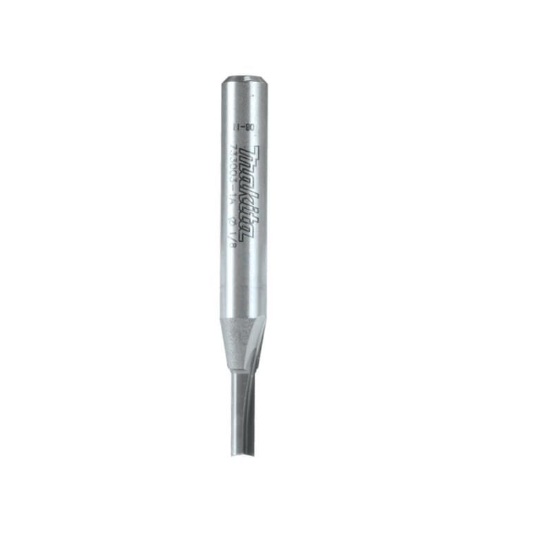 1/8" x 2" Straight Router Bit, 1-Flute, 1/4" Shank