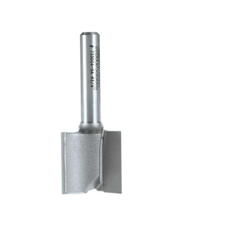 3/4" x 2" Straight Router Bit, 2-Flute, 1/4" Shank