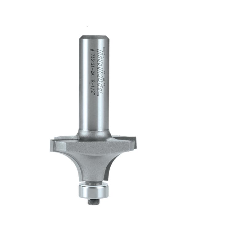 2-5/8" x 1/2" Radius Corner Rounding Bit, 2-Flute, 1/4" Shank