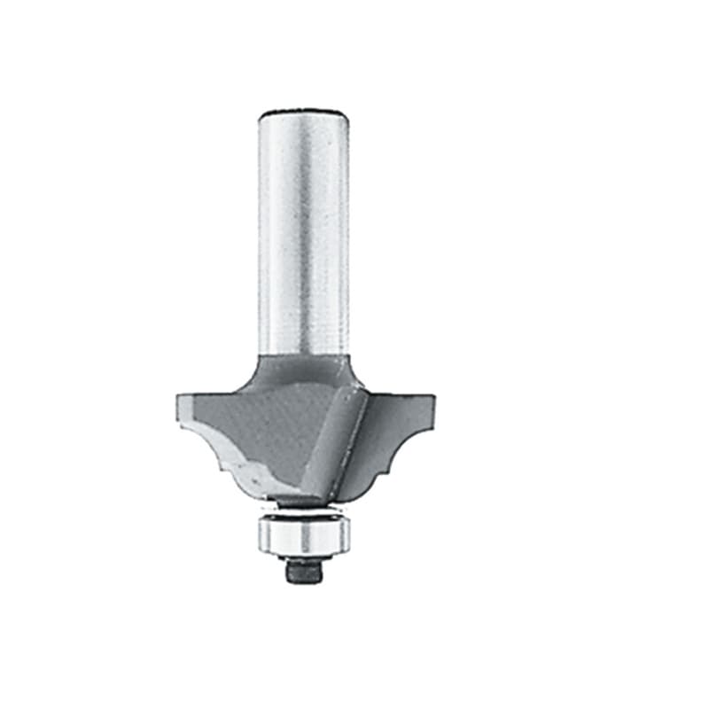 1-1/4" x 5/16" Radius Classical Bead/Cove Router Bit, 2 Flute, 1/4" Shank