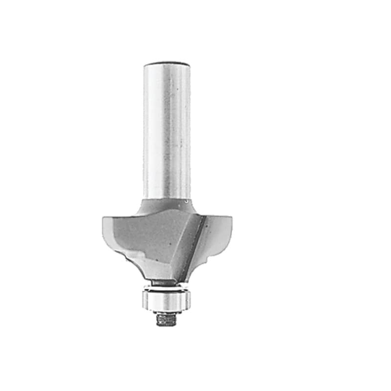 1-1/8" x 5/32" Radius Bead/Cove Router Bit, 2 Flute, 1/4" Shank