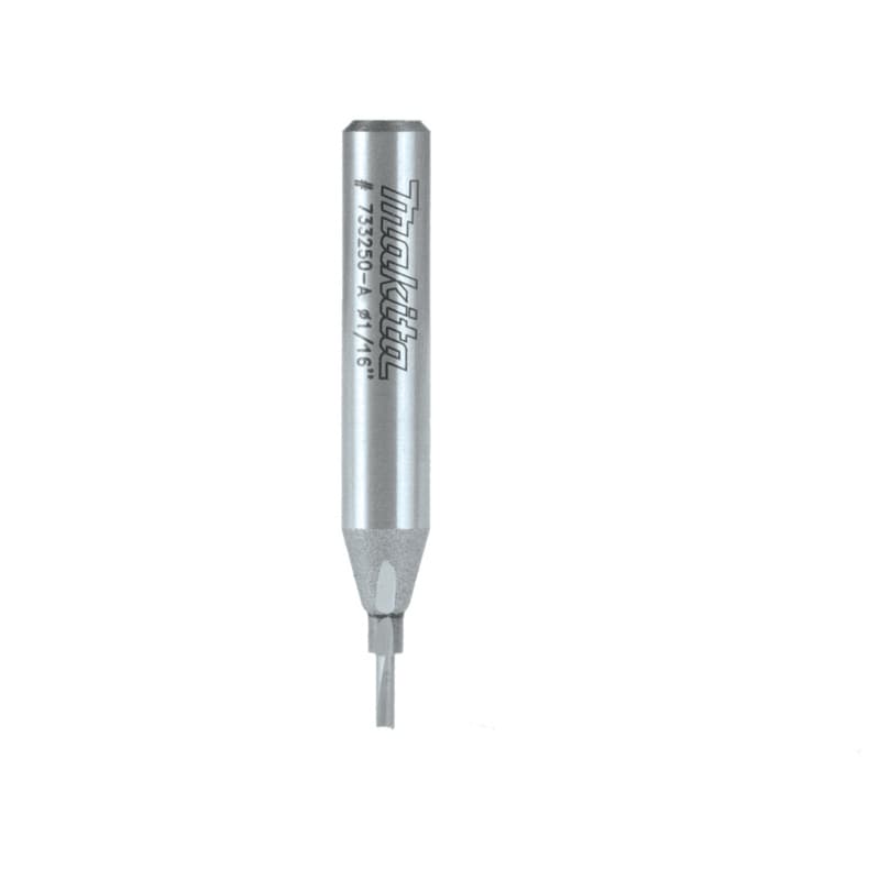 1/16" x 1-5/8" Straight Router Bit, 2-Flute, 1/4" Shank