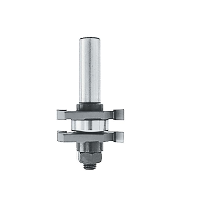 1-5/8" x 3" 2-Cutter Tongue/Groove Router Bit, 2-Wing, 1/2" Shank