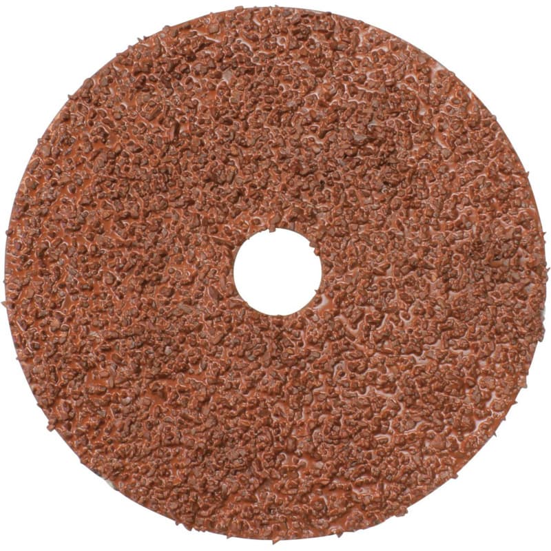 4" 24 Grit No Holes Abrasive Disc, Resin Fiber (5/Pack)