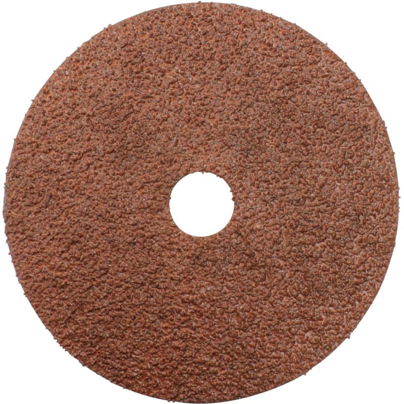 4" 36 Grit No Holes Abrasive Disc, Resin Fiber (5/Pack)