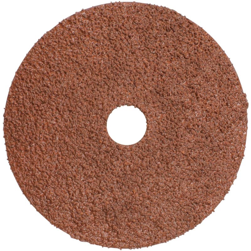 4" 36 Grit No Holes Abrasive Disc, Resin Fiber (25/Pack)