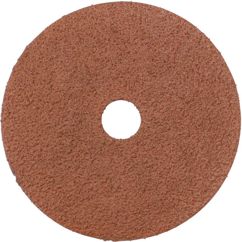 4" 50 Grit No Holes Abrasive Disc, Resin Fiber (5/Pack)