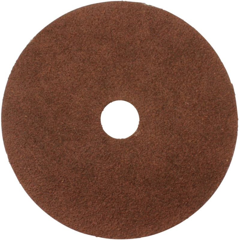 4" 80 Grit No Holes Abrasive Disc, Resin Fiber (5/Pack)