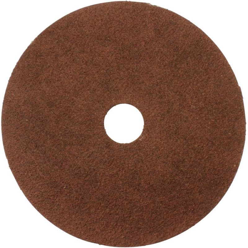 4" 80 Grit No Holes Abrasive Disc, Resin Fiber (25/Pack)