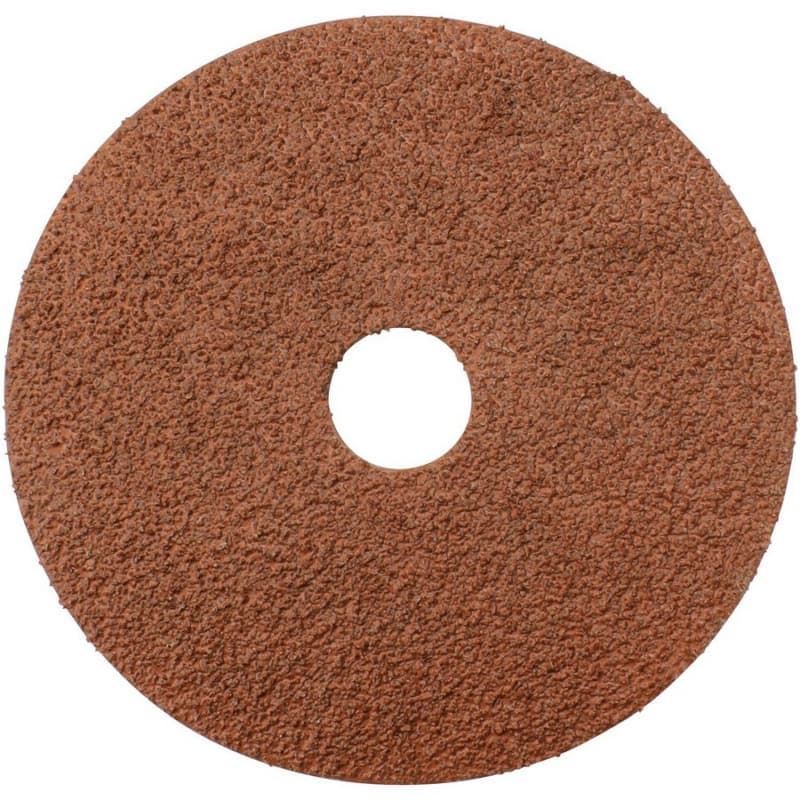 5" 36 Grit No Holes Abrasive Disc, Resin Fiber (25/Pack)