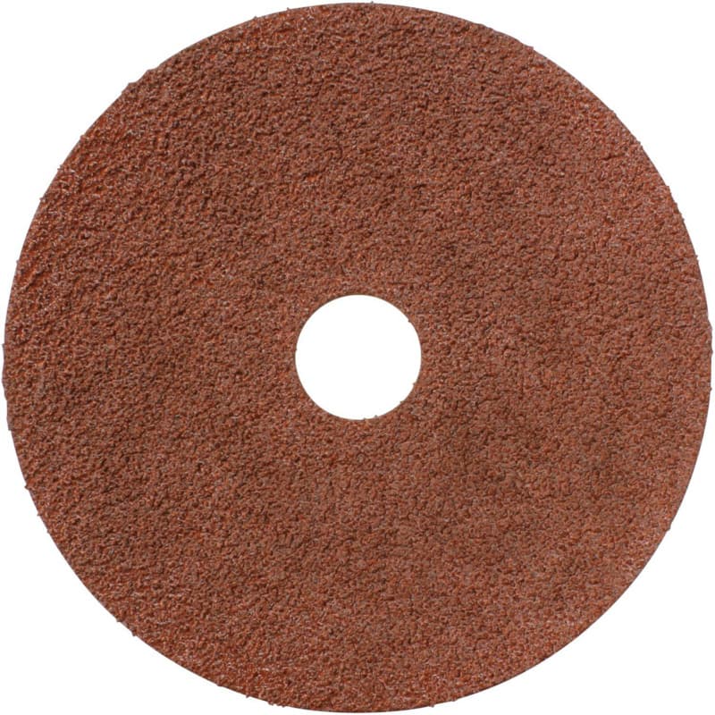 5" 50 Grit No Holes Abrasive Disc, Resin Fiber (5/Pack)
