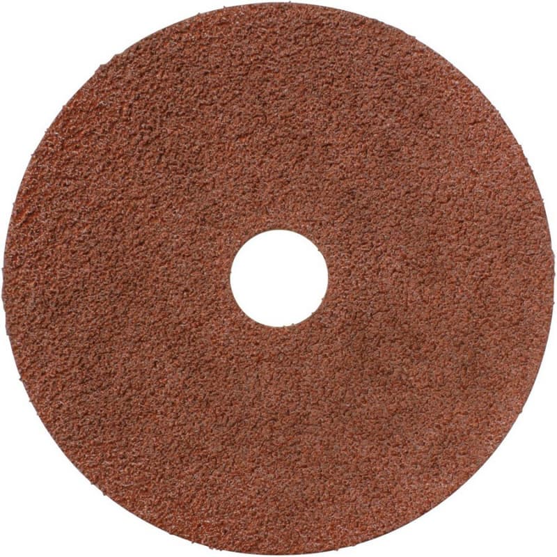 5" 50 Grit No Holes Abrasive Disc, Resin Fiber (25/Pack)