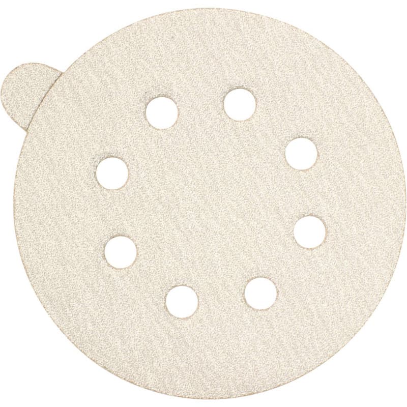 5" PSA 60 Grit Abrasive 8 Holes Sanding Disc, Aluminum Oxide on Paper (5/Pack)